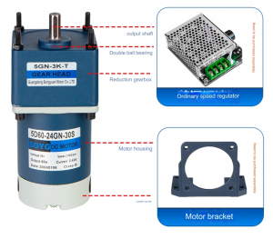 5D60-24GU-30S 12v24v DC შემცირების ძრავა